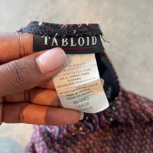 Women's pattern flare midi skirt size large - Picture 2 of 2